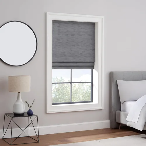 Vista 20 de Eclipse Drew - Persianas romanas para ventanas, sin cordones, 100 % opacas, 23 pulgadas de ancho x 64 pulgadas de largo, reducen el ruido, persianas