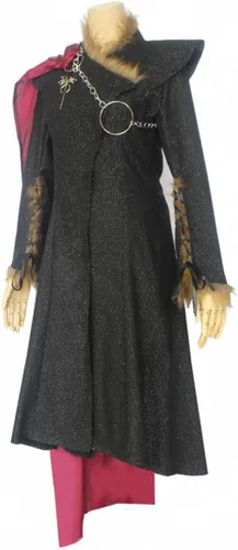 Vista 2 de Occipa Daenerys Targaryen - Disfraz de cosplay para mujeres adultas, vestido negro de madre dragón, traje de uniforme de batalla para Halloween