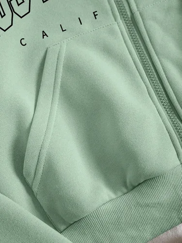Vista 5 de Verdusa Conjunto de sudadera con capucha y pantalones cortos de 2 piezas para mujer
