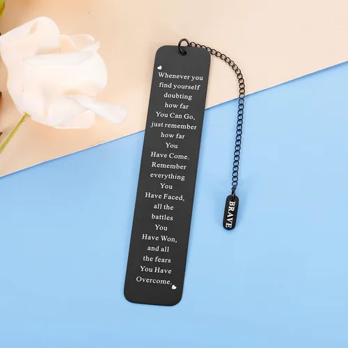 Vista 4 de Marcapáginas de regalos de sobriedad para hombres y mujeres, recuperación de condolencias, manténgase fuerte después de la cirugía, regalos