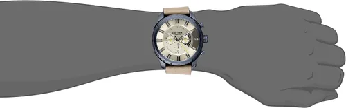 Vista 2 de Diesel DZ4354de los hombres Stronghold Acero Inoxidable Reloj con Banda de piel gris