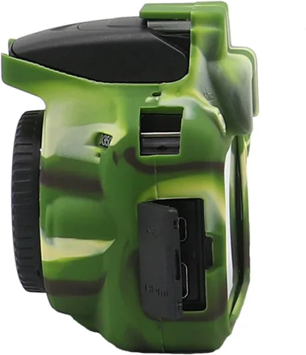 Vista 5 de TUYUNG - Funda de silicona D3500, carcasa protectora para cámara réflex digital Nikon D3500, color verde militar