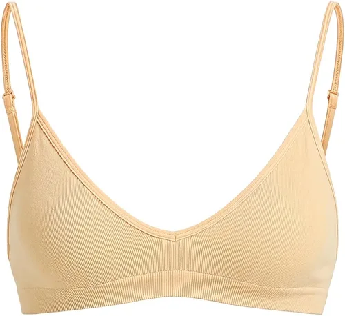 Vista 20 de SweatyRocks Bralette Triangular para Mujer con Escote Pronunciado Sujetador con Cuello en V Sin Cables Sin Relleno Suave Cómodo para Uso Diario