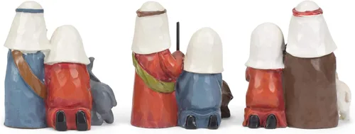 Vista 4 de Transpac Imports - Juego de 4 figuras de resina, color verde