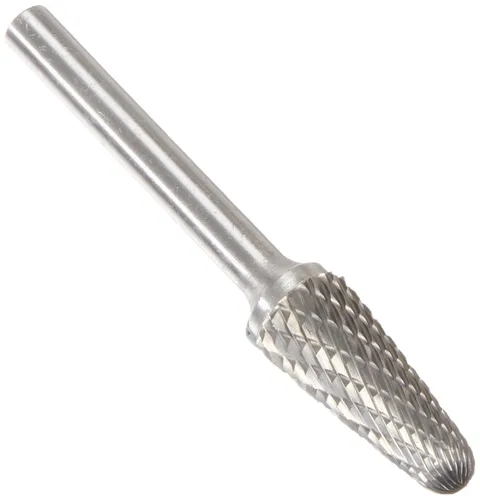 Vista 19 de Drill America SA-1 Rebaba de carburo/lima giratoria cilíndrica de doble corte para amoladora de troquel de 1/4" de diámetro x 5/8" de longitud