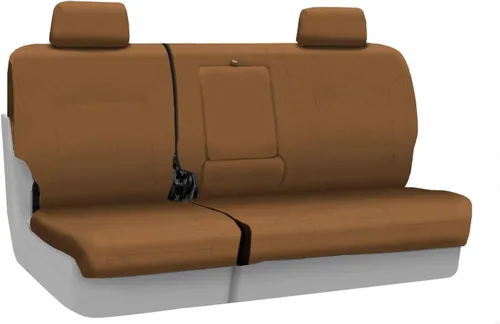 Vista 20 de Coverking Funda de asiento de ajuste personalizado para modelos selectos de Nissan Frontier, polialgodón (negro)