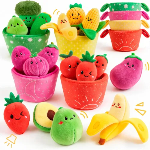 Vista 9 de SAIMAND Juguetes para bebés de 6 a 12 meses – Caja suave misteriosa con 5 animales marinos de peluche, sonajero, papel crujiente y espejo – Juguetes