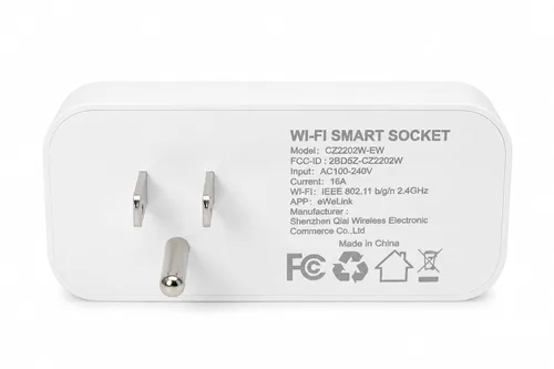 Vista 8 de QIACHIP Enchufe inteligente con temporizador de 16A/2000 W con 2 enchufes de control independiente, control remoto de la aplicación Ewelink, enchufe