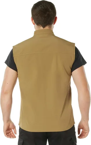 Vista 2 de Rothco Chaleco con bolsillos escondidos en tela de soft shell