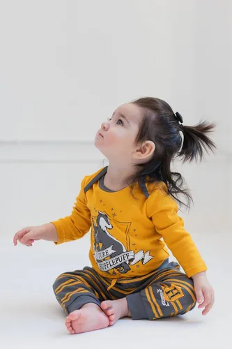 Vista 3 de Harry Potter Hufflepuff Slytherin Ravenclaw - Paquete de 4 pantalones deportivos para bebés recién nacidos a bebés