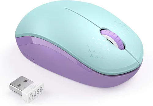 Vista 27 de Seenda - Ratón inalámbrico de 2.4G, con nanoreceptor USB, clic silencioso para computadora, portátil, PC, tableta, Mac - Negro
