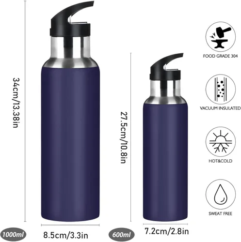 Vista 2 de xigua Botella de agua colorida y hermosa galaxia de acero inoxidable de 20.3 fl oz, a prueba de fugas, adecuada para gimnasio, escuela, niños