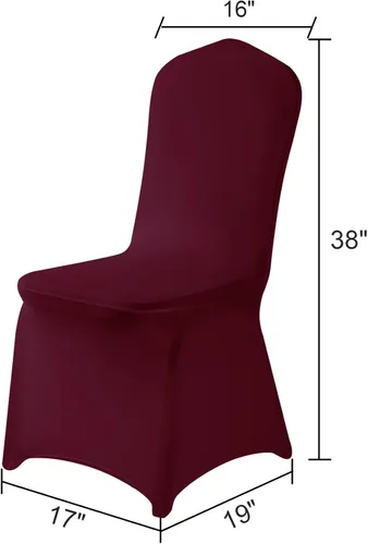 Vista 21 de Funda de elastano para silla, 12 unidades, fundas para silla, fundas para sillas de sala de estar, funda extraíble lavable y elástica para silla