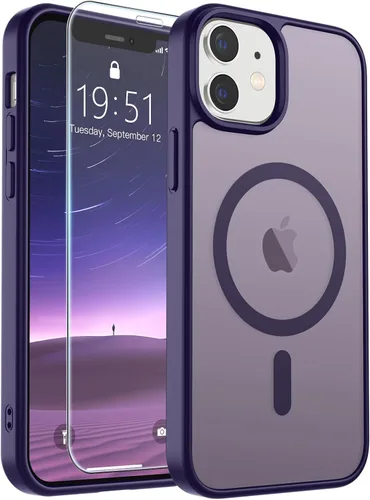 Vista 197 de SUPFINE Funda magnética para iPhone SE 2022 (3ª)/2020 (2ª), iPhone 8 (compatible con MagSafe) (protección contra caídas de grado militar), funda