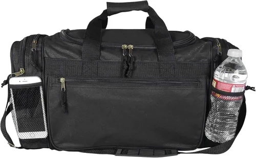 Vista 3 de DALIX - Bolsa deportiva de 20 pulgadas con bolsillos de malla y para objetos de valor, para gimnasio y viaje
