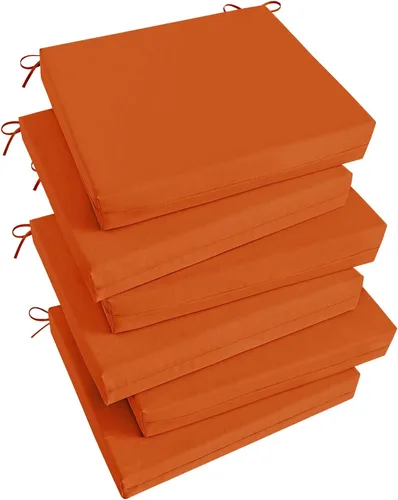 Vista 71 de Basic Beyond Juego de 4 cojines para sillas de exterior, cojines de exterior para muebles de patio, cojines resistentes al agua para sillas de patio