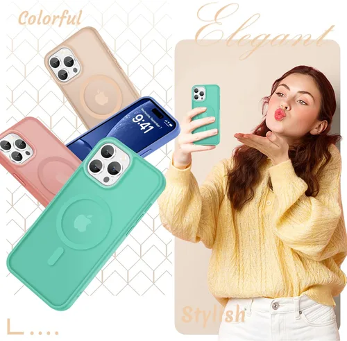 Vista 1003 de Funda para Google Pixel 10 Pro XL, cubierta magnética mate, color negro Fit for MagSafe, Screen Protector included, Shockproof Military Grade