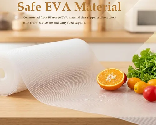 Vista 3 de Shelf Drawer Liner for Kitchen Cabinet Non Adhesive 11 Inch Wide X 20 Ft Clear