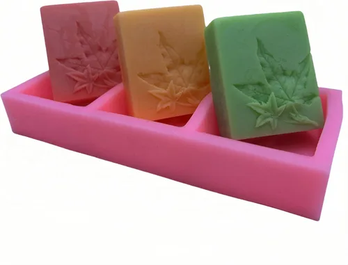 Vista 18 de Molde de jabón hexagonal para alivio de flores, 3 cavidades, molde de silicona para jabón natural, vela perfumada, cera de chocolate, mousse