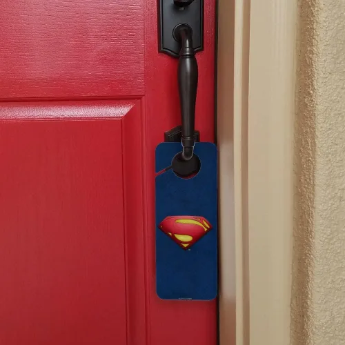 Vista 4 de The Flash Supergirl Logo Plastic Door Knob Hanger Sign - Imagen
