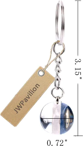 Vista 5 de JWPavilion Zodiac 12 Constellation Glow In The Dark Creative Galaxy Keychain