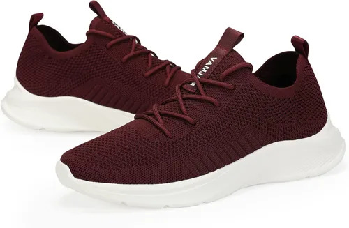 Vista 3 de VAMJAM Zapatos deportivos de correr para hombre, ligeros, transpirables, con cordones, de malla, para caminar, entrenamiento, casuales, deportivos