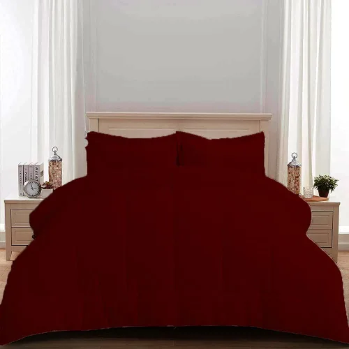 Vista 20 de Edredón 100% algodón egipcio de 500 GSM, súper suave, relleno alternativo de plumón con 2 fundas de almohada, colección de insertos para clima frío