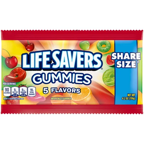 Vista 4 de Lifesavers Gummies - Bolsas de cinco sabores, 4.2 onzas (paquete de 15)