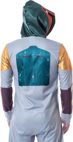 Vista 4 de Star Wars Boba Fett - Disfraz con capucha para hombre, pijama de una pieza