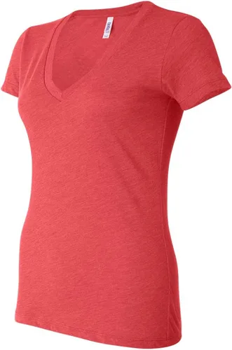 Vista 3 de Bella Canvas 8435 Ladies' Triblend Short-Sleeve Deep V-Neck T-Shirt
