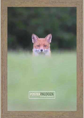 Vista 14 de Poster Palooza 3x3 Inch Rustic Walnut Complete Wood Square Picture Frame with UV Acrylic Plexiglass, Foam Board Backing & Hardware Included - 3x3