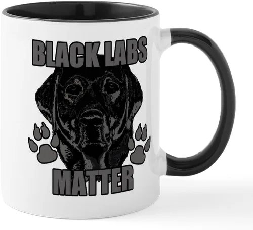Vista 9 de CafePress Black Lab Mug Taza de café de cerámica de 11 oz (11.0 fl oz)