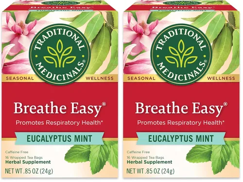 Vista 12 de Traditional Medicinals Té orgánico que respira fácilmente, promueve la salud respiratoria, 16 bolsas de té