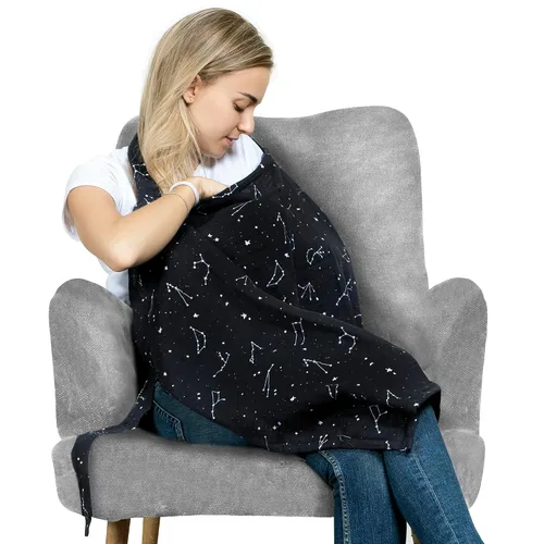 Vista 9 de San Francisco Baby Funda de lactancia – Funda de lactancia transpirable para lactancia, cubierta de lactancia de 360° para lactancia materna, fundas