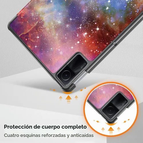 Vista 5 de Funda para Xiaomi Redmi Pad SE de 11 pulgadas, ligera funda inteligente con soporte triple y encendido automático para Xiaomi Redmi Pad SE 2023