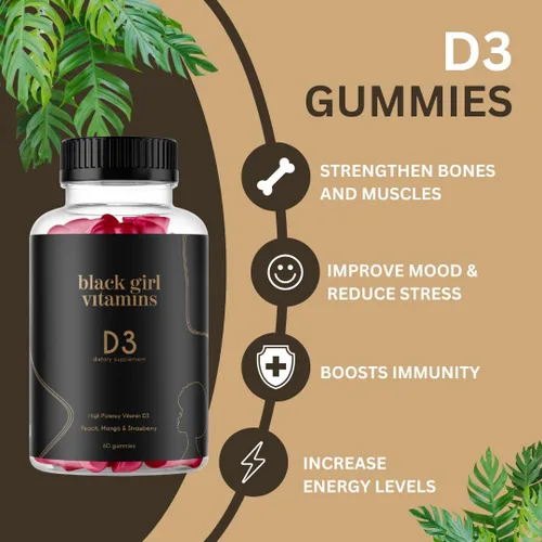 Vista 6 de Black Girl Vitamins Paquete de belleza – Péptidos de colágeno hidrolizados (16 onzas), gomitas de biotina para el cabello y la piel de las uñas