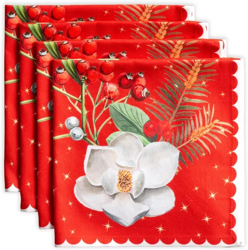 Vista 59 de Maison d' Hermine Juego de 4 servilletas de tela 100% algodón, suaves y duraderas, servilletas cuadradas reutilizables para uso diario, lavables