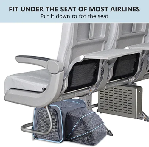 Vista 5 de A 4 Pet Airline Approved Cat Carrier, Soft-Sided, Washable, for Cats