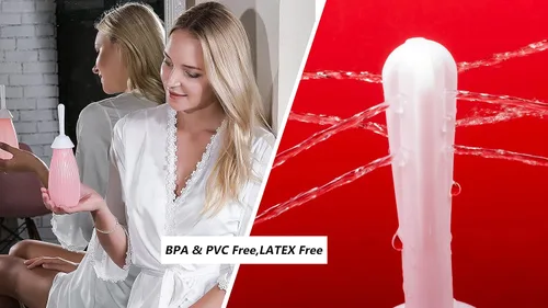Vista 3 de Sistema de limpieza vaginal natural, libre de BPA y PVC, compatible con DMSO / MMS, rosa Libre de BPA y PVC, compatible con DMSO / MMS