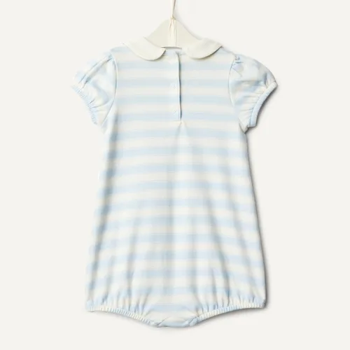 Vista 5 de Tienda Essentials x Sofia Grainge Baby Girls' Short Sleeve Peter Pan Collar Romper, Pack of 2