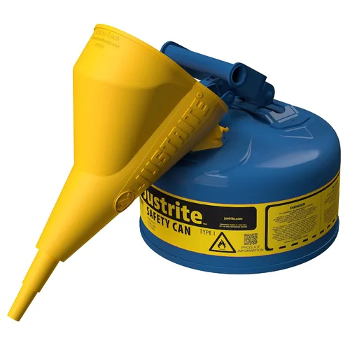 Vista 20 de Justrite - Lata de seguridad de queroseno tipo I, acero galvanizado azul