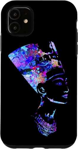 Vista 8 de Funda para iPhone 16 con diseño de reina egipcia Nefertiti