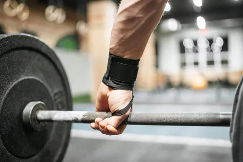 Vista 4 de WARM BODY COLD MIND - Premium Cotton Weight Lifting Wrist Wraps for Cross Training, Powerlifting, Deadlift, Weightlifting, Gym, Wrist Straps