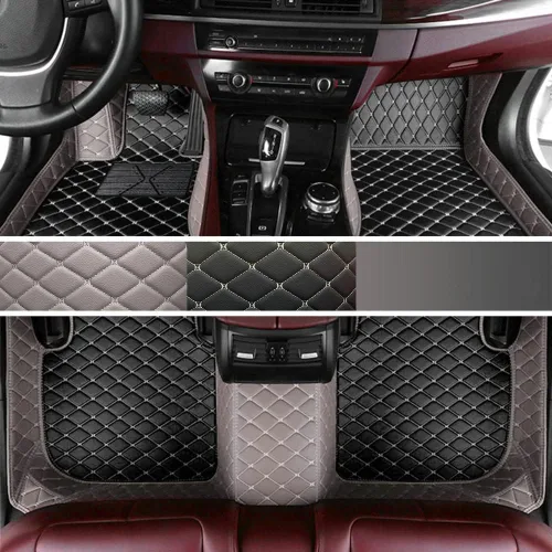 Vista 49 de Alfombrillas de Piso para Automóvil de Lujo para Todo Clima, para Hombres y Mujeres, Personalizadas para Mercedes-Benz AMG, Alfombra Negra Línea