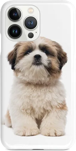 Vista 9 de Inspired Cases - Funda compatible con iPhone Xs Max - Funda protectora con textura 3D para Apple iPhone Xs Max - Shih Tzu