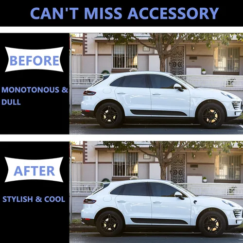 Vista 2 de 2 piezas Cool Wolf Head Car Side/Rear / Front Decor Badge Emblema 3D Autoadhesivo Placa Adhesiva para Coche (negro)