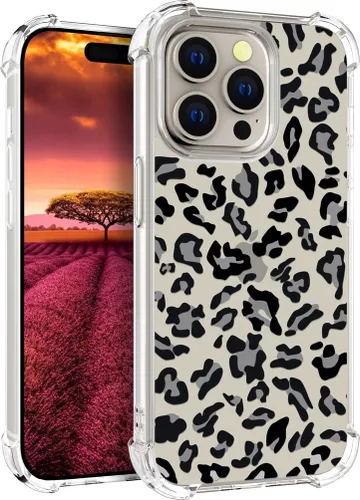 Vista 78 de Funda compatible con iPhone 15, bonita funda transparente para mujer, funda de silicona transparente para teléfono, color negro, tigre poderoso