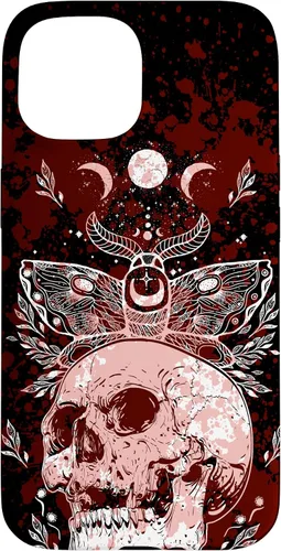 Vista 6 de Death Moth Gothic Dark Witch Occult Wiccan Goth Moon Pattern Case for iPhone 16