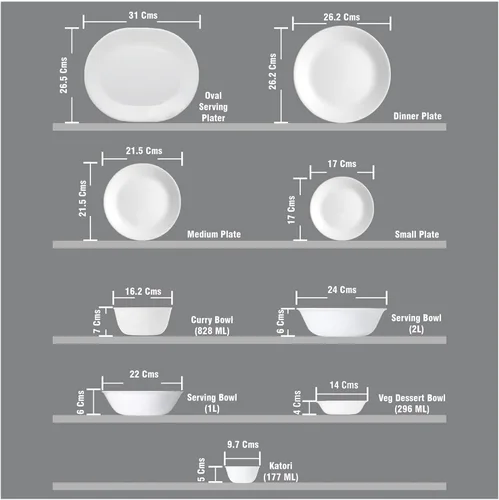 Vista 3 de Corelle Livingware Winter Frost White Tazón para Servir de 2 Cuartos - 1 Tazón - 2 Cuartos - Vidrio Resistente a Astillas