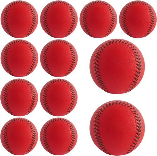 Vista 6 de GKK Pelotas de béisbol de espuma, paquete de 12 pelotas de béisbol suaves para jóvenes y adolescentes, pelotas de entrenamiento de espuma